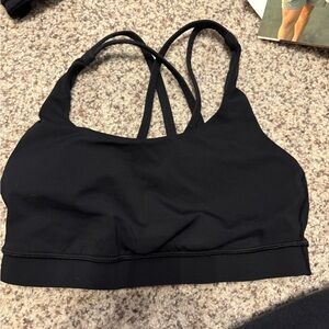 Black lululemon Energy Bra
Medium Support, B–D Cups, size 4